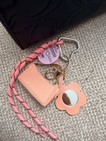 چارم آویز کیف مینی صورتی آیینه دار - تصویر 3